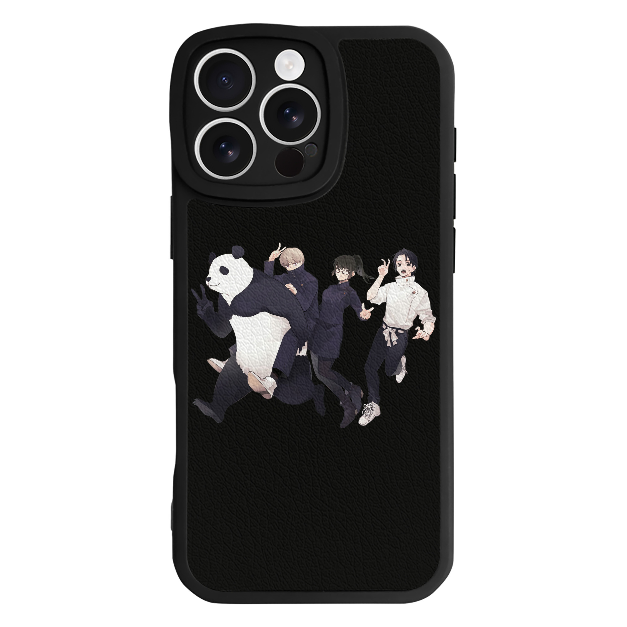 （画像用） 呪術廻戦 Jujutsu Kaisen 【iPhone 16シリーズ対応】シリコンスマホケース（レザー調） 材質：シリコン